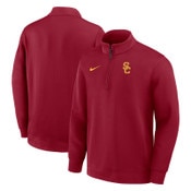 USC Trojans Men's Nike Cardinal SC Interlock Dri-FIT Coaches 1/2 Zip Top